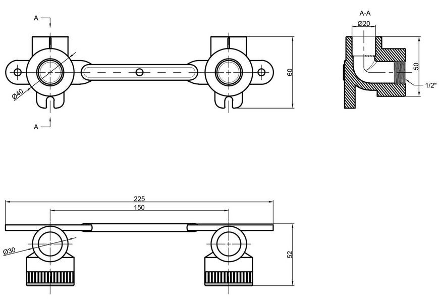 Кутик PPR THERMO ALLIANCE під змішувач 20х1/2" ВР - DSE993