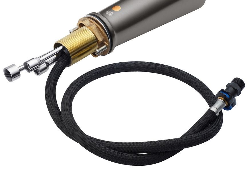 Смеситель для кухни с выдвижным изливом Kroner KRP Makon-GRP030-T графит CV033865 латунь - KRP Makon-GRP030-T
