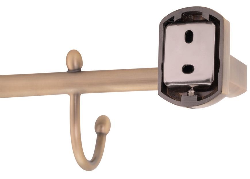 Держатель для полотенец и халатов (3 крючка) QTAP Liberty ANT 1154-3 бронза QTLIBANT11543