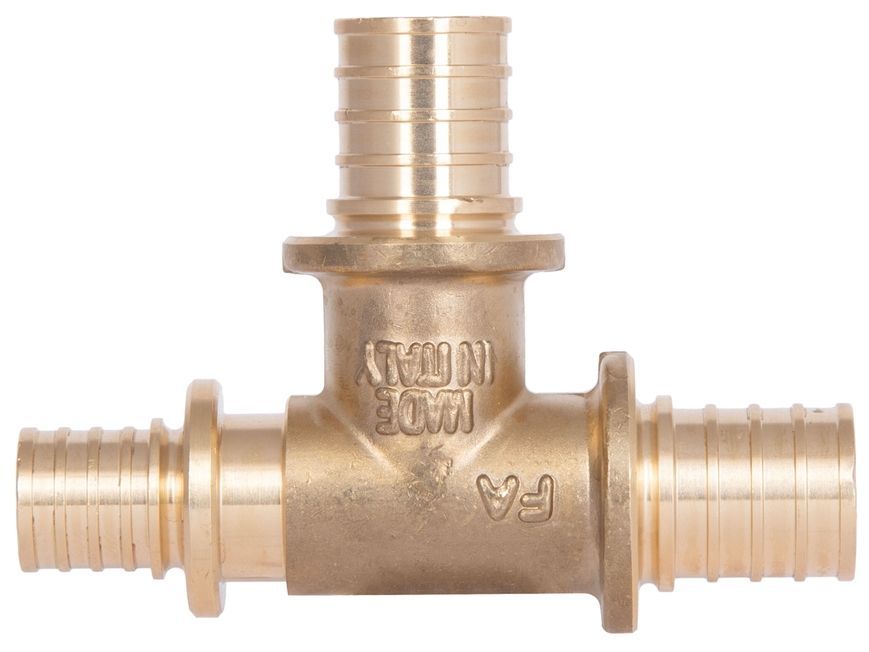 Трійник для аксіального фітингу Icma d20x2,8-20x2,8-16x2,2 латунь №1039 851039GWGWBO05