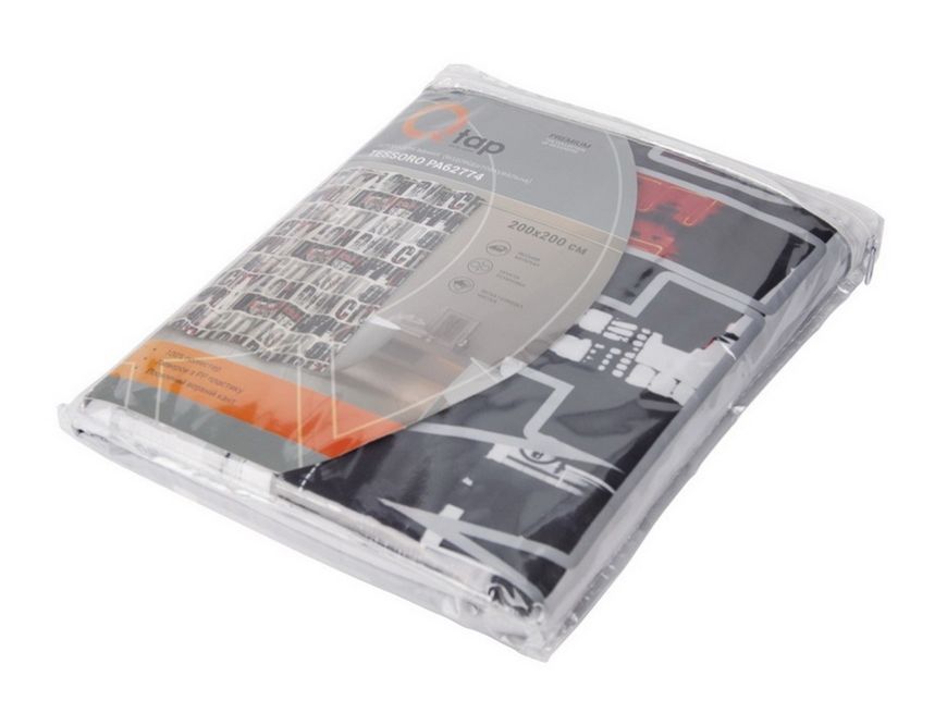 Шторка для ванни QTAP Tessoro PA62774 200х200 - QTPA62774