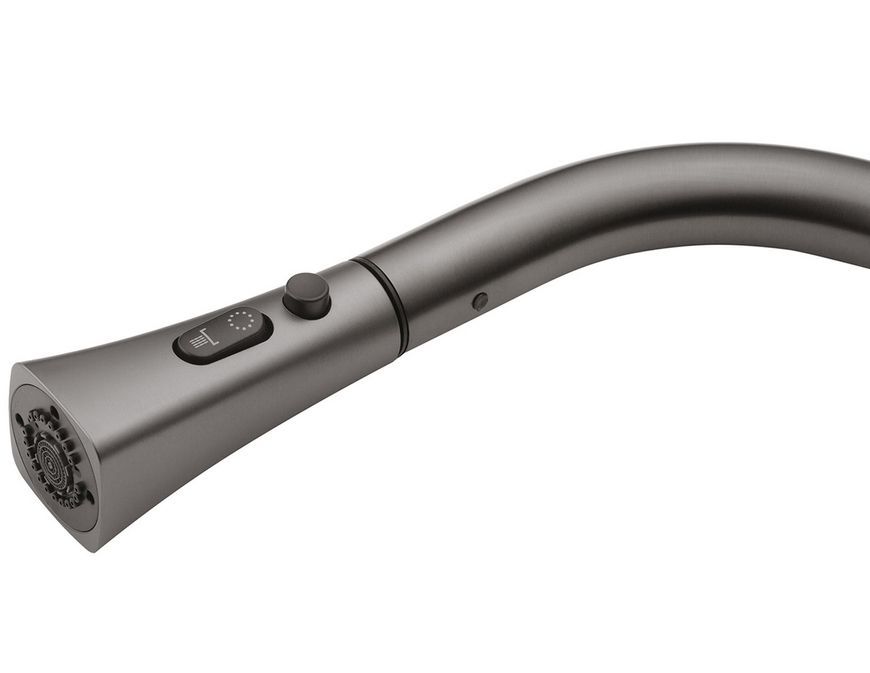 Смеситель для кухни с выдвижным изливом Kroner KRP Makon-GRP030-T графит CV033865 латунь - KRP Makon-GRP030-T