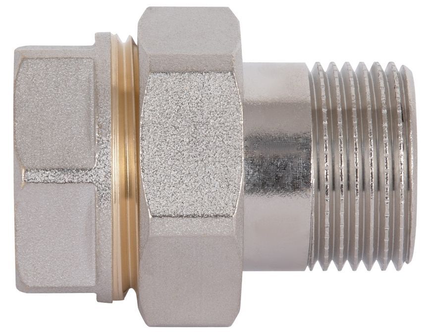 З'єднання згін-американка Thermo Alliance Standart 3/4" ВЗ пряме латунь нікель TAS190W20