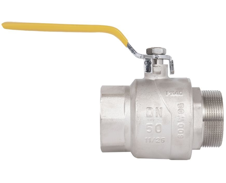 Кран шаровой прямой Thermo Alliance Forte 2" ВН для газа, рычаг, PN40, латунь SF605G50