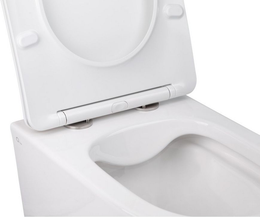 Набір QTAP інсталяція 3 в 1 Nest QT0133M425 з панеллю змиву лінійною QT0111M08V1384W + унітаз з сидінням Swan QT16335178W - QT16335178W0133M425M08V1384W