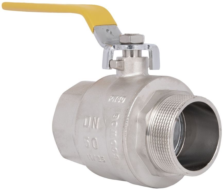 Кран шаровой прямой Thermo Alliance Forte 2" ВН для газа, рычаг, PN40, латунь SF605G50