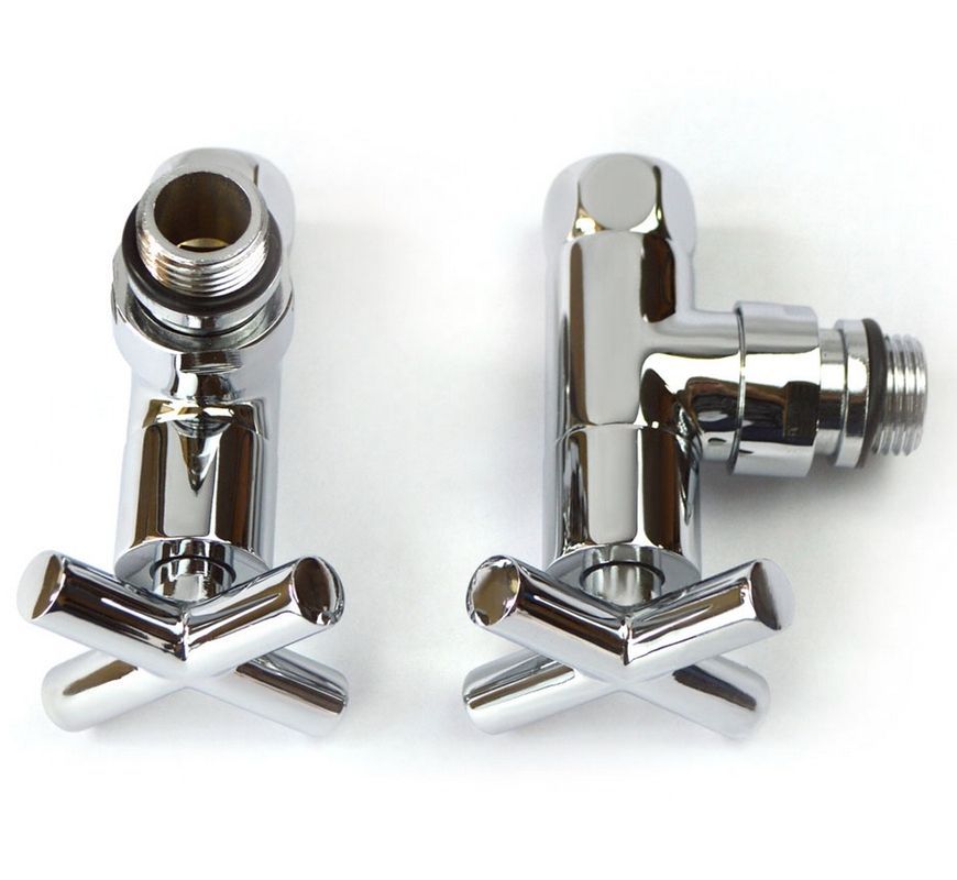 Кран для полотенцесушителя угловой NAVIN Raftec Premium Chrome 1/2"х1/2", 2 шт. 25-031430-3012 - 25-031430-3012