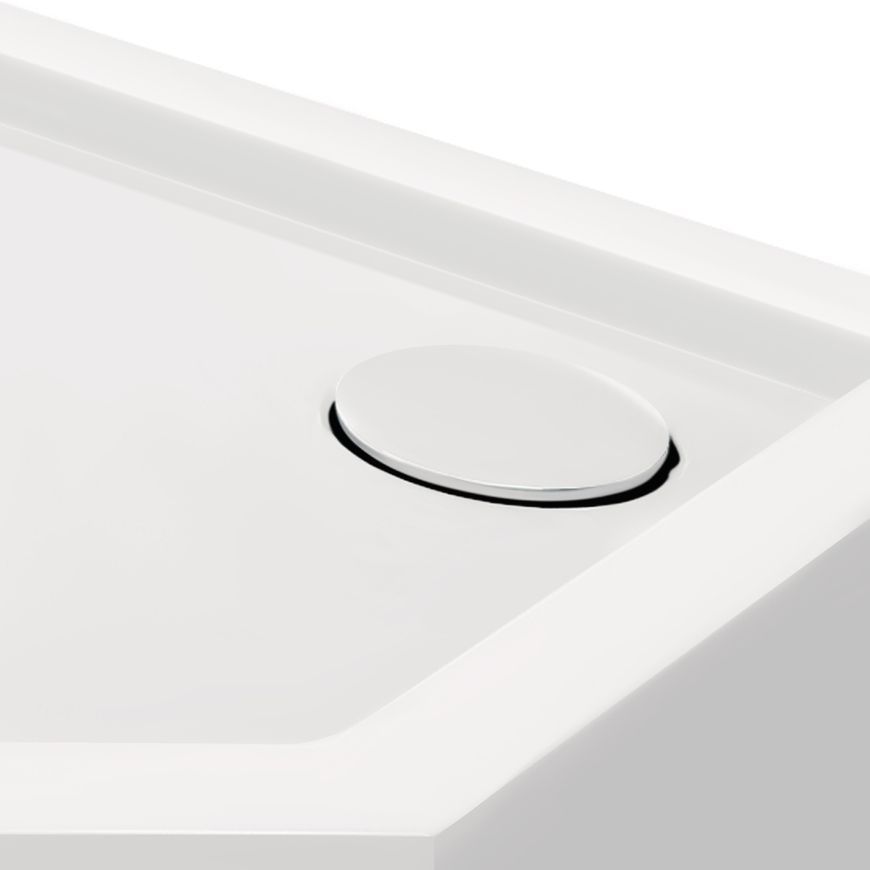 Душовий піддон QTAP Diamond 301112 100x100x12 см + сифон DIAMOND301112