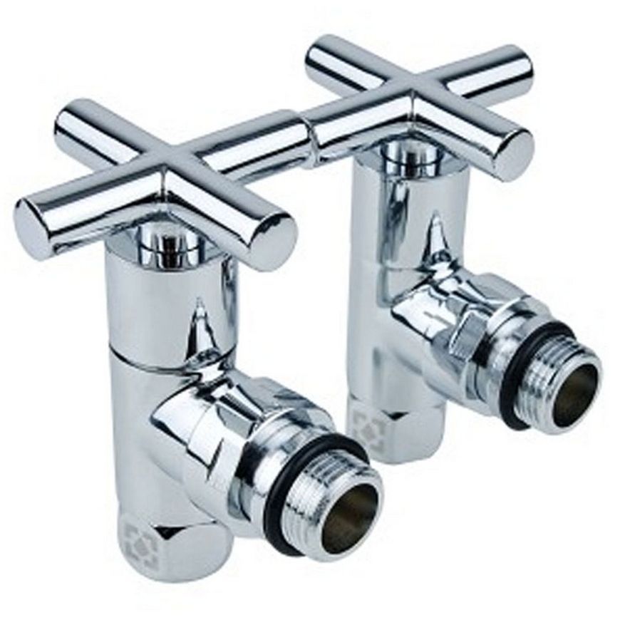 Кран для полотенцесушителя угловой NAVIN Raftec Premium Chrome 1/2"х1/2", 2 шт. 25-031430-3012 - 25-031430-3012