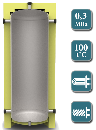 Буферные емкости (теплоаккумуляторы) KHT EA-00 (с изоляцией 100 мм)